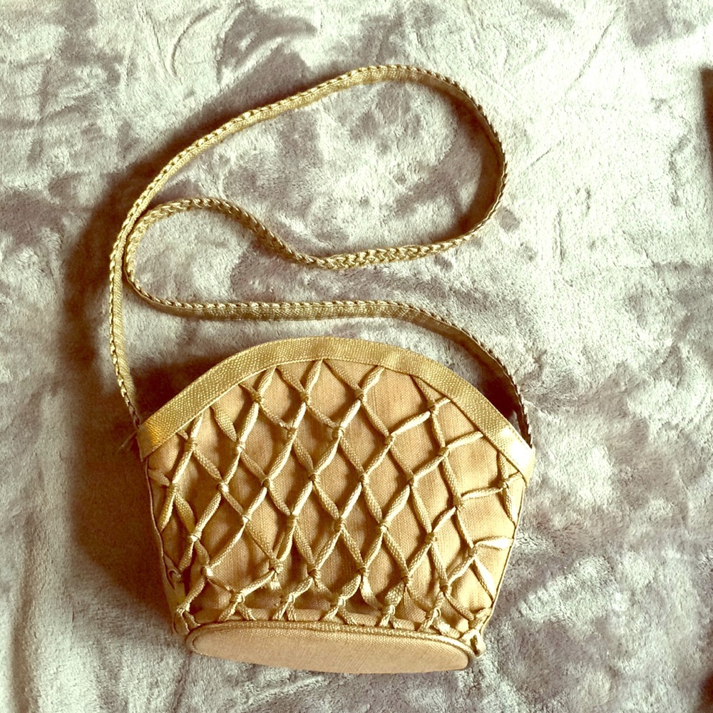 Tianni golden crossbody bag